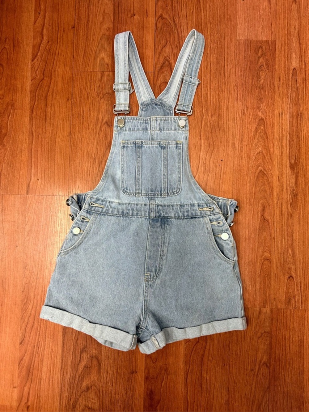 Denim Overalls Shorts (see Pictures For measurements)